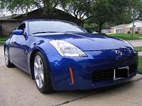 Got my Daytona Blue Z in !  =)-350z-front.jpg