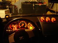 Innovate WB gauge install and Defi BF amber gauges!!-alldashnight.jpg