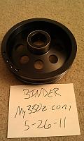 AMS Black lightweight crank pulley, BNIB 100$ shipped-imag0225.jpg