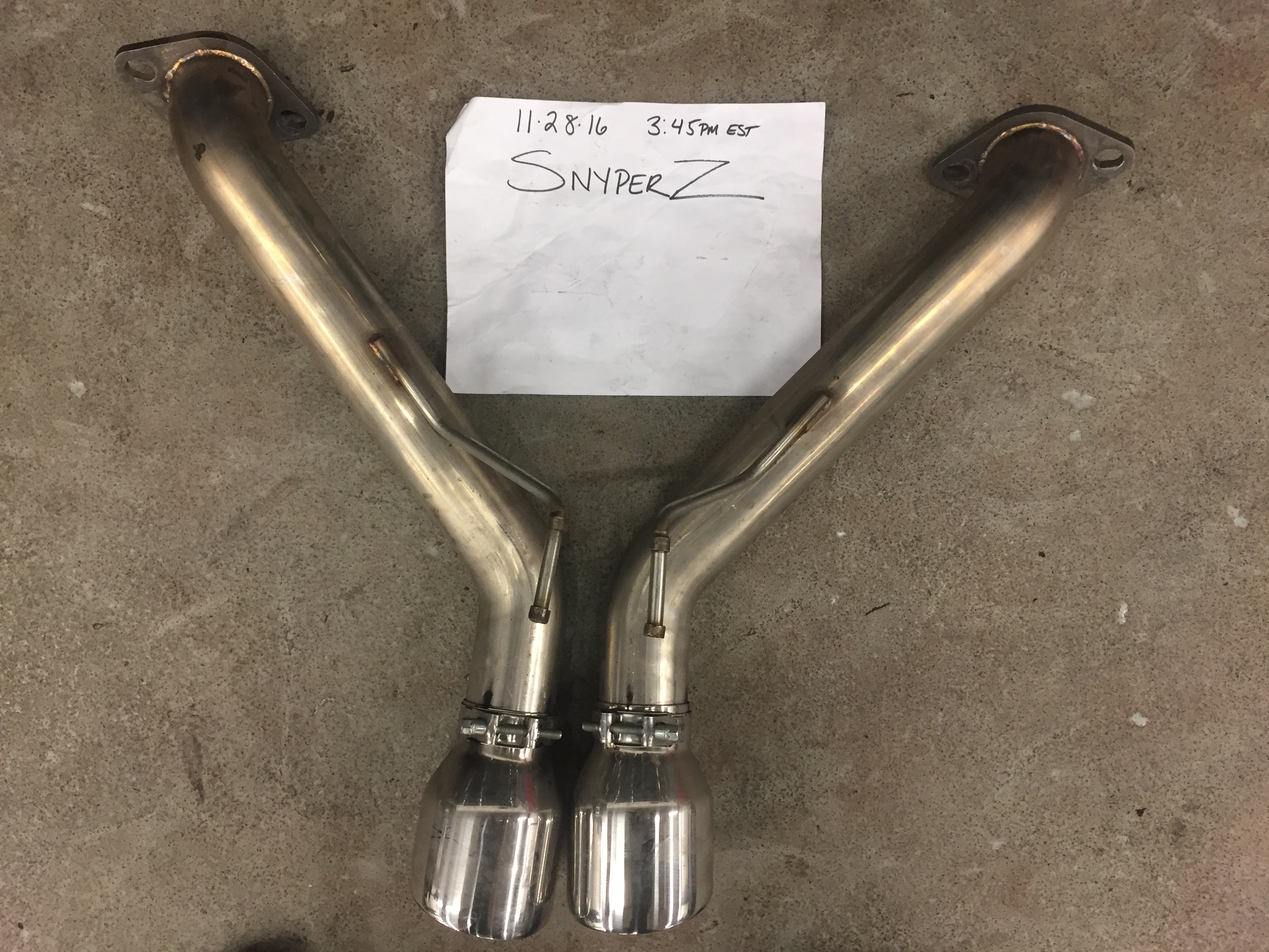 [FS]: AAM 370z axle back straight pipes. $300 shipped - MY350Z.COM