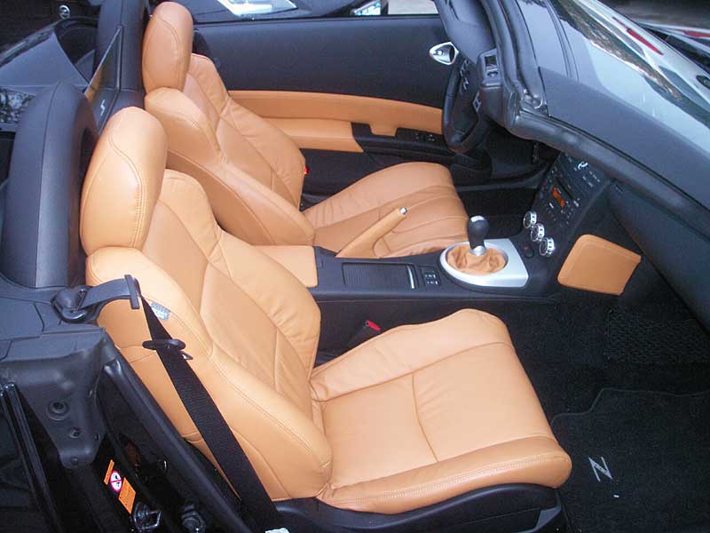 burnt orange leather interior