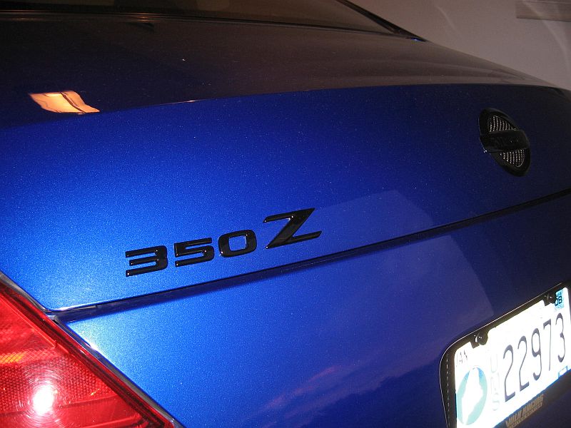 Painted the "350Z" emblem black Page 2