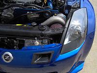 my blue powdercoated Vortech installed. pics-catscar-009.jpg