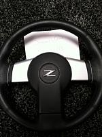 Custom blk leather/white stitching st wheel-img_0888.jpeg
