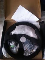 Brand new NRG Suede 12 Leather Steering wheel 320mm-image-2533024108.jpg