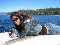 Random Pics..Your Z, other toys, kids, girlfriend, wife, your self....-jenelle-boat-tahoe-2.jpg