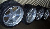 For Sale -19" Volk TE-37 - Silver with Yokohama Tires-set.jpg