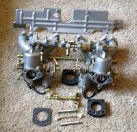 (2) Hitachi Side Draft Carburetors (ROUND TOPS)-b-carbs-on-manifold-1933.jpg