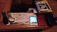 White Iphone4, Otterbox, '350Z' emblem, 2 Fossil Watches-fs-1.jpg