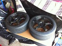 Black 18&quot; Nismo LMGT4's with Tires-in-garage.jpg