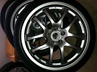 Oem 19" Rays w/bridgestone potenza re050a tires, 2 sets 20mm spacers-photo-17-.jpg
