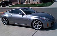 Just got my 17x9.5 Rotas on! Check it out.-350z.jpg