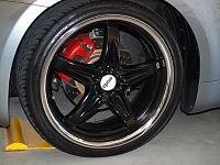 Painted my stock rims black + brake calipers :D red-wheel-small.jpg