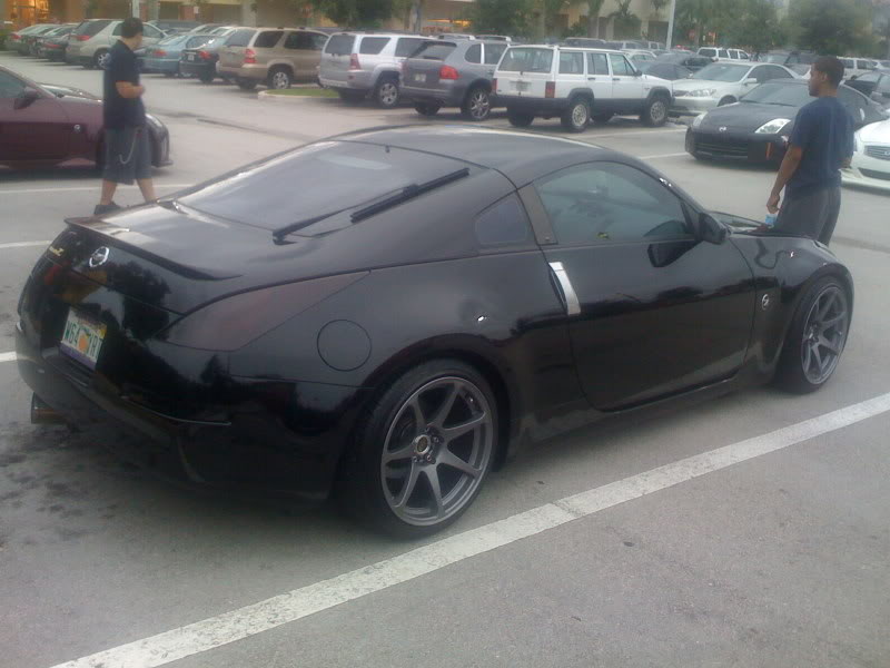 Safe to stretch a 225/45R18 onto a 9.5 rim temporarily? - MY350Z