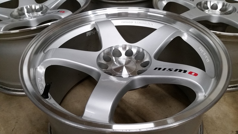 FS: 18" Forged Rays Engineering Nismo LMGT4 5x114.3 staggered wheels.