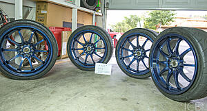 Mint 19&quot; Volk CE28N in Magnesium Blue + tires. Very beautiful &amp; rare color!-iuzkxmm.jpg