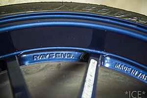 Mint 19&quot; Volk CE28N in Magnesium Blue + tires. Very beautiful &amp; rare color!-snrgtrx.jpg